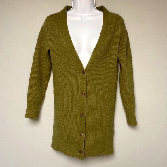 Banana Republic Sweaters - Banana Republic Merino Wool Preppy Dark Academia V-Neck Cardigan Women's Size M